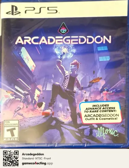 Arcadegeddon PlayStation 5, NTSC box front