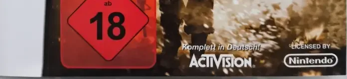 Call of Duty: Modern Warfare: Mobilized, the USK square on its front