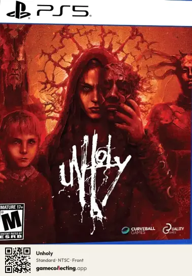 Unholy PlayStation 5, NTSC box front
