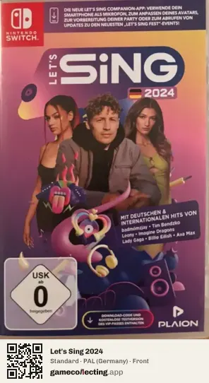 Let's Sing 2024 Nintendo Switch, Germany box front