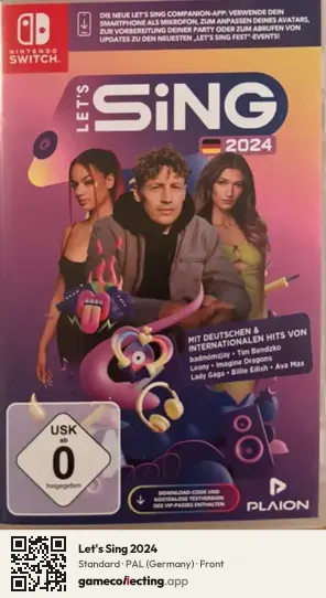 Let's Sing 2024 Nintendo Switch, Germany box front