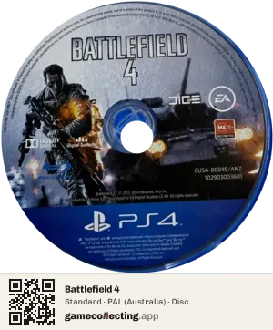 Battlefield 4 PlayStation 4, PAL disc