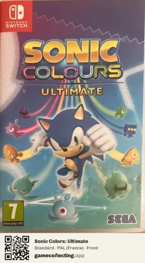 Sonic Colors: Ultimate Nintendo Switch, France box front