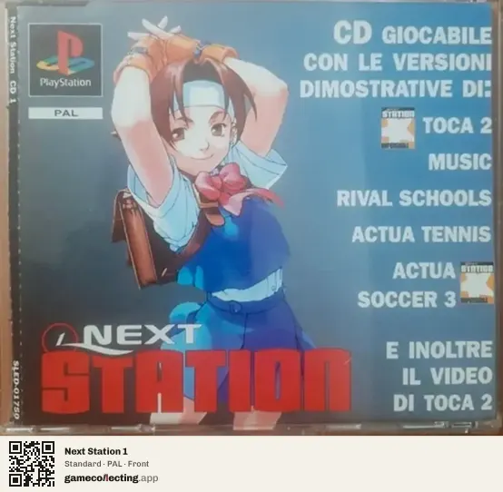 Next Station 1 PlayStation, PAL box front