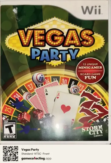 Vegas Party Nintendo Wii, NTSC box front