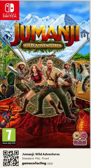 Jumanji: Wild Adventures Nintendo Switch, PAL box front
