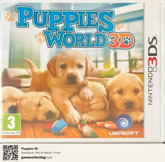 Puppies 3D Nintendo 3DS, France box front