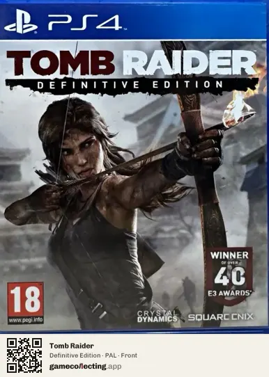 Tomb Raider PlayStation 4, PAL box front