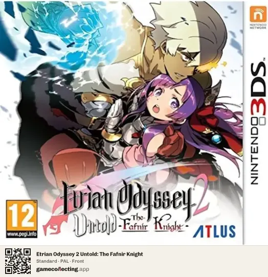 Etrian Odyssey 2 Untold: The Fafnir Knight Nintendo 3DS, PAL box front