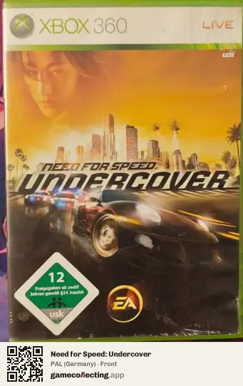 Need for Speed: Undercover Xbox 360, Germany box front