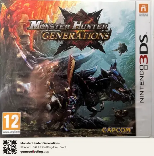 Monster Hunter Generations Nintendo 3DS, United Kingdom box front