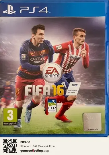 FIFA 16 PlayStation 4, France box front
