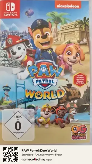 PAW Patrol: Dino World Nintendo Switch, Germany box front