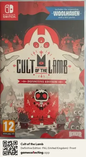 Cult of the Lamb Nintendo Switch, United Kingdom box front