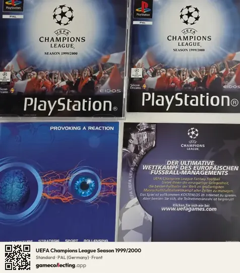 UEFA Champions League Season 1999/2000 PlayStation, Germany box front