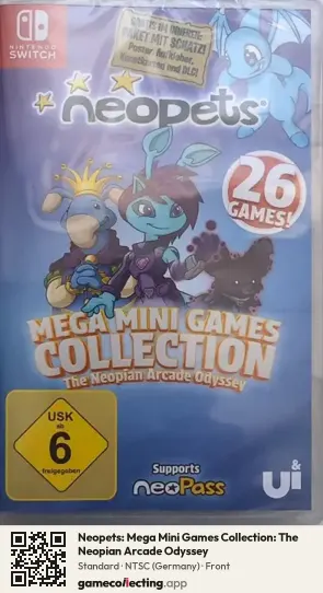 Neopets: Mega Mini Games Collection: The Neopian Arcade Odyssey Nintendo Switch, Germany box front