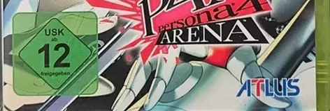 Persona 4 Arena, the USK square on its front