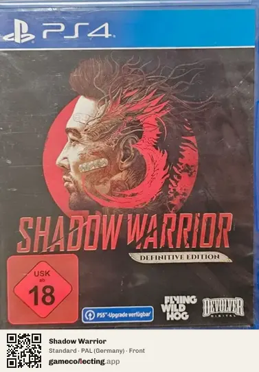 Shadow Warrior PlayStation 4, Germany box front