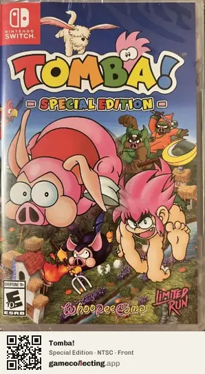 Tomba! Nintendo Switch, NTSC box front