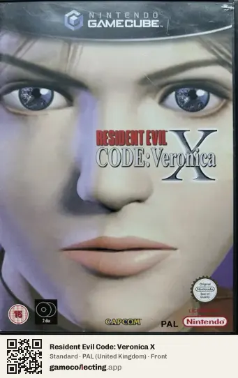 Resident Evil Code: Veronica X Nintendo GameCube, United Kingdom box front