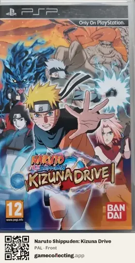 Naruto Shippuden: Kizuna Drive PlayStation Portable, PAL box front