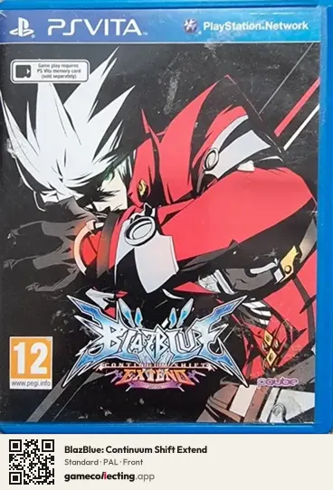 BlazBlue: Continuum Shift Extend PlayStation Vita, PAL box front