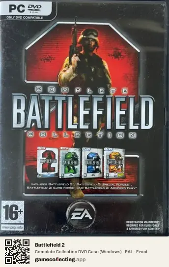 Battlefield 2 Computer, PAL box front