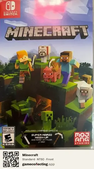Minecraft Nintendo Switch, NTSC box front