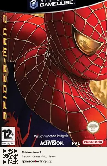Spider-Man 2 Nintendo GameCube, PAL box front