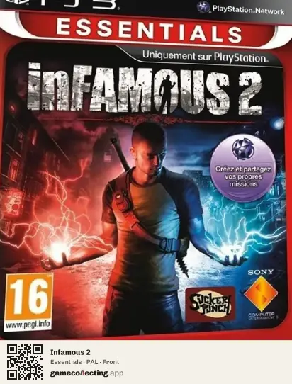 Infamous 2 PlayStation 3, PAL box front