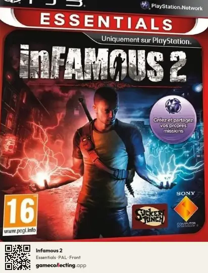 Infamous 2 PlayStation 3, PAL box front