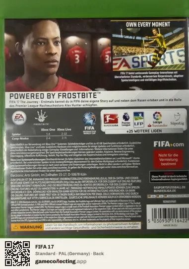 FIFA 17 Xbox One, Germany box back