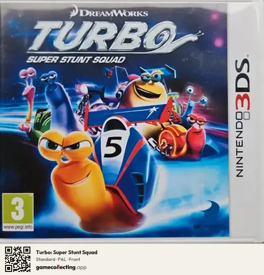 Turbo: Super Stunt Squad Nintendo 3DS, PAL box front