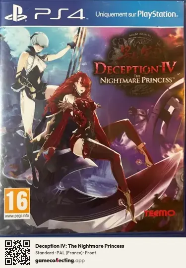 Deception IV: The Nightmare Princess PlayStation 4, France box front