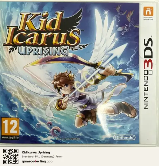 Kid Icarus: Uprising Nintendo 3DS, Germany box front