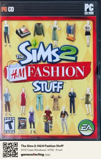 The Sims 2: H&M Fashion Stuff Computer, NTSC box front