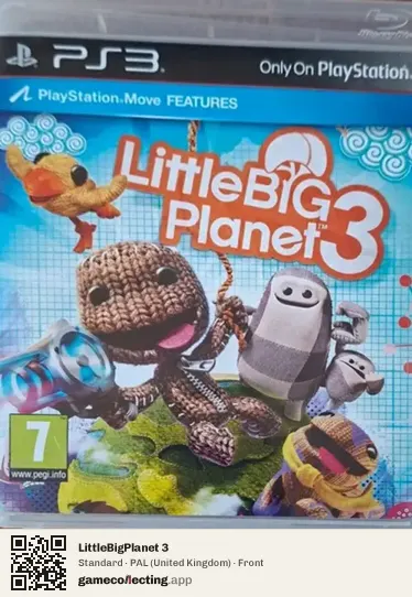 LittleBigPlanet 3 PlayStation 3, United Kingdom box front