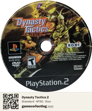 Dynasty Tactics 2 PlayStation 2, NTSC disc