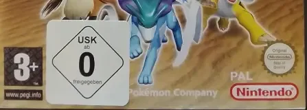Pokémon Colosseum, the USK square on its front