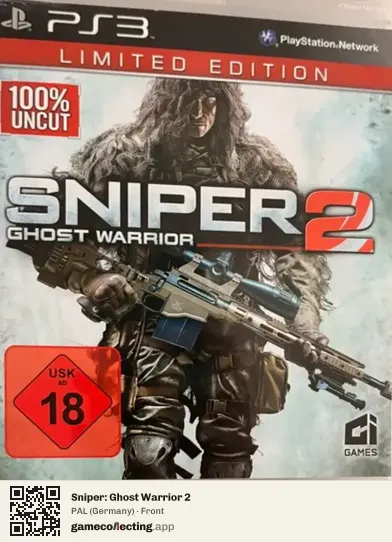 Sniper: Ghost Warrior 2 PlayStation 3, Germany box front