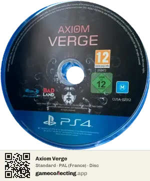 Axiom Verge PlayStation 4, PAL disc
