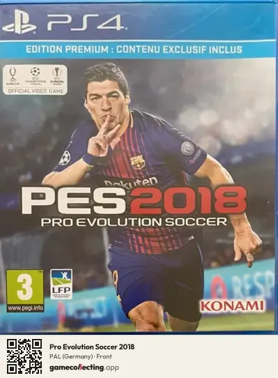 Pro Evolution Soccer 2018 PlayStation 4, Germany box front