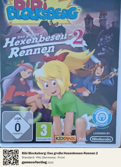 Bibi Blocksberg: Das große Hexenbesen-Rennen 2 Nintendo Wii, Germany box front