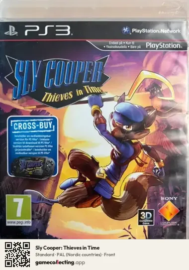 Sly Cooper: Thieves in Time PlayStation 3, Nordic countries box front