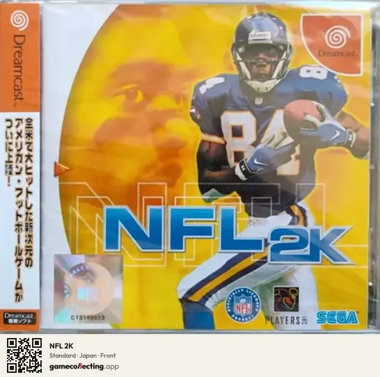 NFL 2K Sega Dreamcast, Japan box front