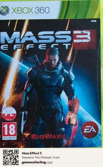 Mass Effect 3 Xbox 360, Poland box front