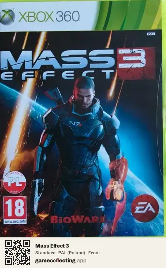 Mass Effect 3 Xbox 360, Poland box front
