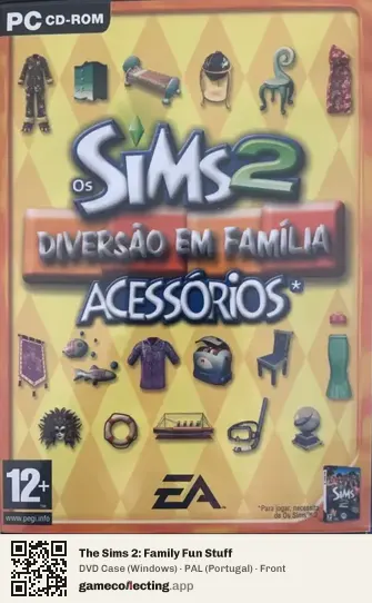 The Sims 2: Family Fun Stuff Computer, Portugal box front