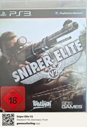 Sniper Elite V2 PlayStation 3, Germany box front