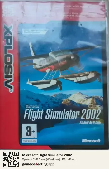 Microsoft Flight Simulator 2002 Computer, PAL box front